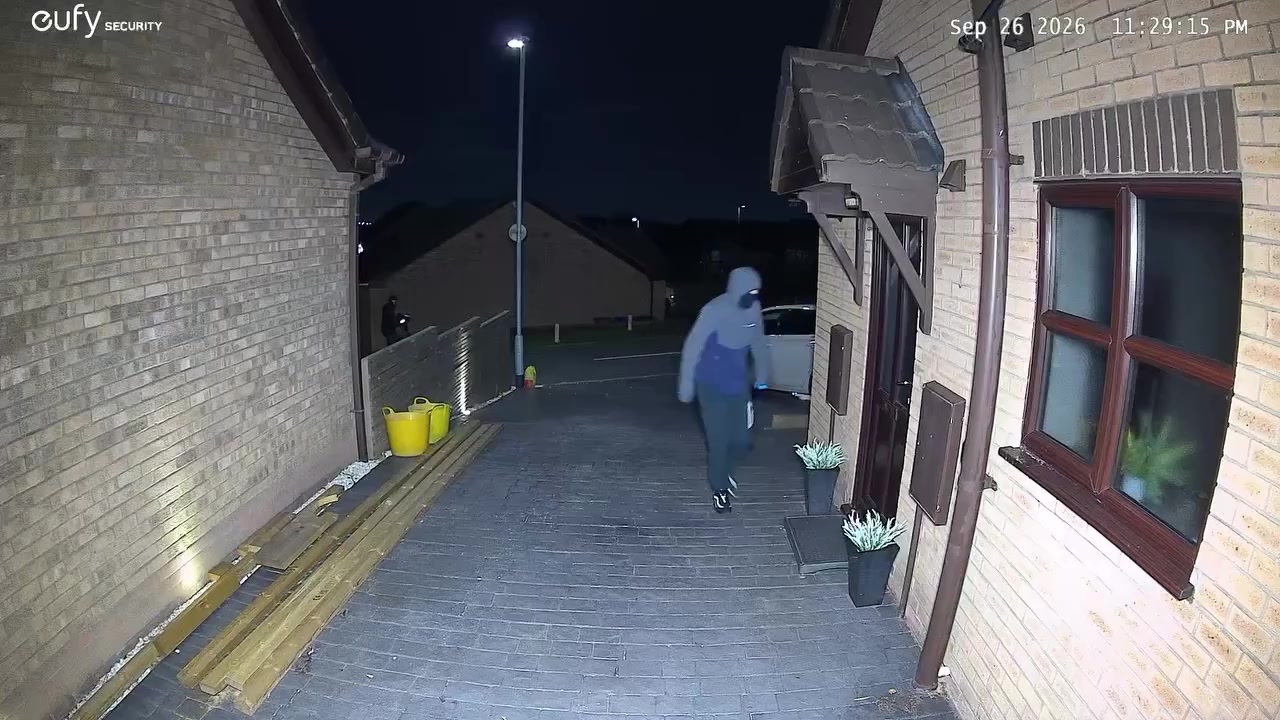 Masked Figure Caught On Doorbell Camera Trying Front Door In Birches Head