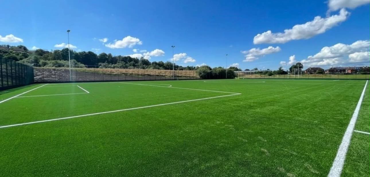 The 3G football pitches at Birches Head Academy