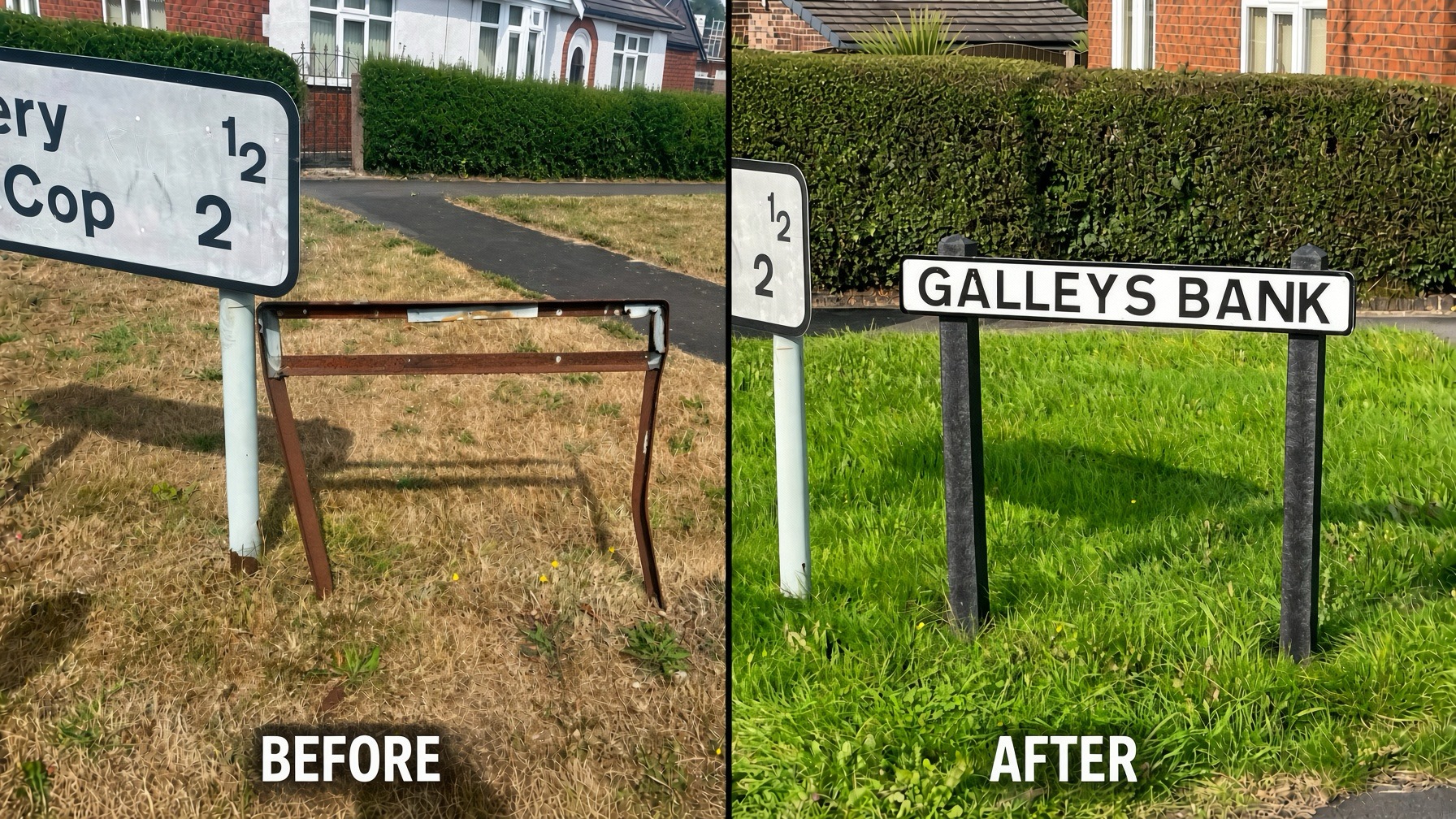 Missing Galleys Bank Street Sign Replaced After Councillor's Report