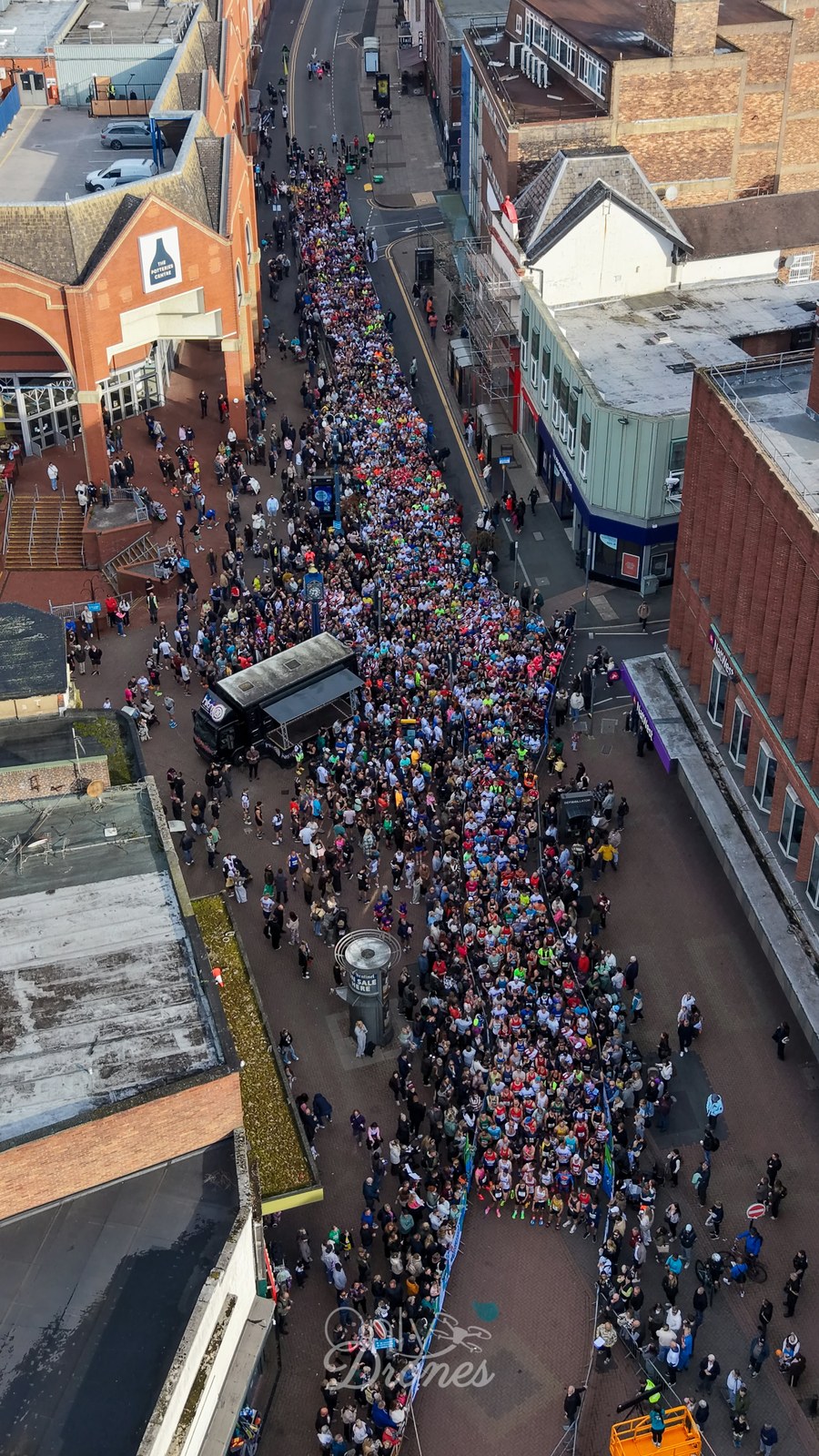 In Pictures: Incredible Drone Pictures Show Thousands Pack Hanley For Potters 'Arf Half Marathon