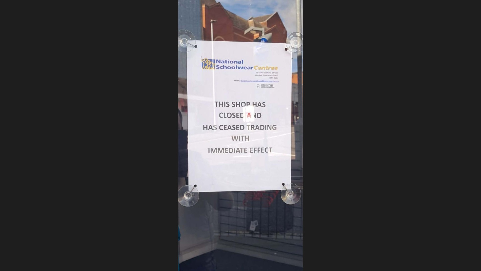 Hanley School Uniform Shop National Schoolwear Centres Closes 'With Immediate Effect' As Parents Wait For Paid-For Orders